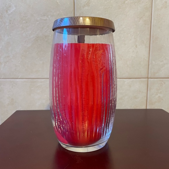 NEW YANKEE CANDLE CRACKLING “PARADISE” PURE RADIANCE WOOD WICK Vase Tropical - Picture 7 of 9